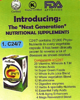 Distributor in Nairobi for C24.7